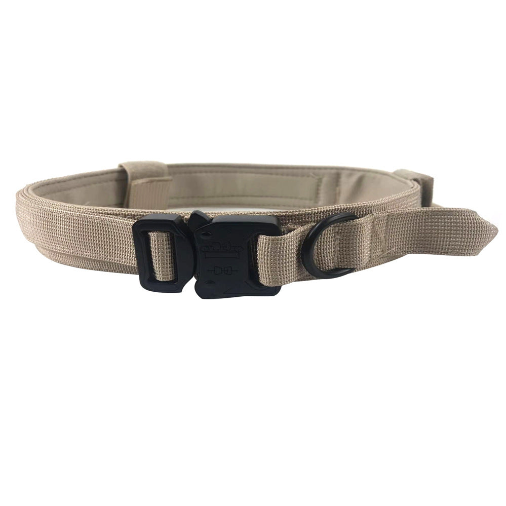 Pet Tactical Dog Collar And Leash Set, Adjustable Military Nylon Dog Collar.